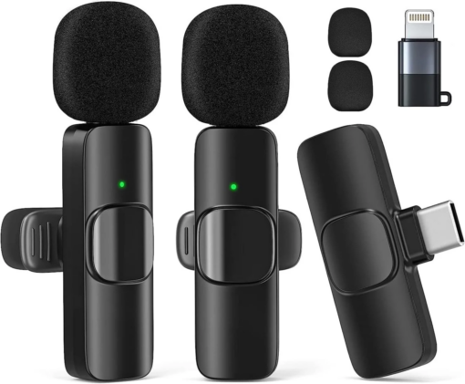 Wireless Lavalier Microphone for Iphone/Android/Ipad/Laptop